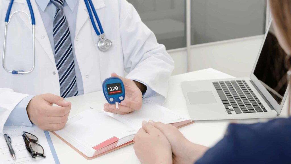 Untreated diabetes affecting heart, kidneys, and nerves.