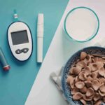Doctor checking heart and blood sugar for diabetes care.