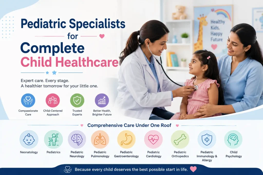 Pediatric doctor examining child during healthcare check-up.